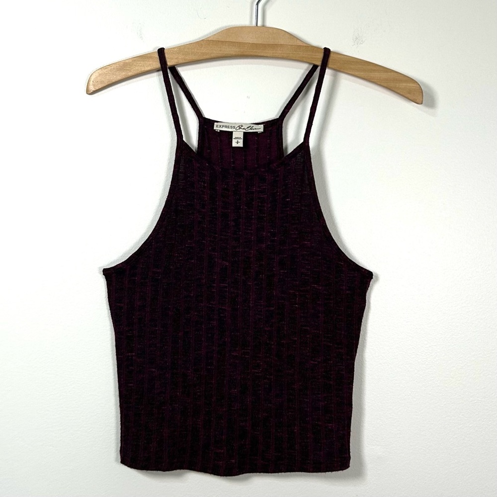 Express | One Eleven Ribbed Cropped Tank Top